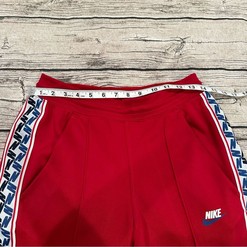 Nike Bright Red Retro Inspired Track Pants With Snaps Up Sides Size Small - Picture 9 of 12